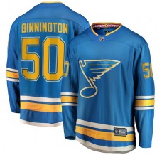 Pánské Dres St. Louis Blues Jordan Binnington 50 Modrá Premier Breakaway Alternativní