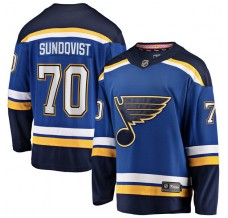 Pánské Dres St. Louis Blues Oskar Sundqvist 70 Modrá Breakaway Domácí