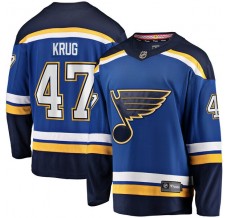 Pánské Dres St. Louis Blues Torey Krug 47 Modrá Premier Breakaway Domácí