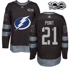 Pánské Dres Tampa Bay Lightning Brayden Point 21 1917-2017 100th Anniversary Patch Černá Authentic