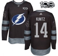 Pánské Dres Tampa Bay Lightning Chris Kunitz 14 1917-2017 100th Anniversary Patch Černá Authentic