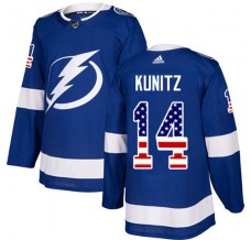 Pánské Dres Tampa Bay Lightning Chris Kunitz 14 USA Flag Fashion Modrá Authentic