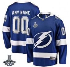 Pánské Dres Tampa Bay Lightning Custom 2021 Stanley Cup Champions Patch Modrá Breakaway Domácí