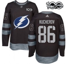 Pánské Dres Tampa Bay Lightning Nikita Kucherov 86 1917-2017 100th Anniversary Patch Černá Authentic