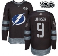 Pánské Dres Tampa Bay Lightning Tyler Johnson 9 1917-2017 100th Anniversary Patch Černá Authentic