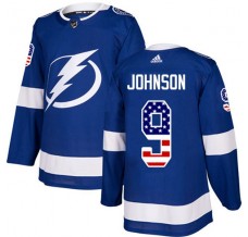 Pánské Dres Tampa Bay Lightning Tyler Johnson 9 USA Flag Fashion Modrá Authentic