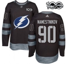 Pánské Dres Tampa Bay Lightning Vladislav Namestnikov 90 1917-2017 100th Anniversary Patch Černá Authentic