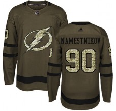 Pánské Dres Tampa Bay Lightning Vladislav Namestnikov 90 Maskáčová Zelená Authentic