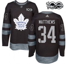 Pánské Dres Toronto Maple Leafs Auston Matthews 34 1917-2017 100th Anniversary Patch Černá Authentic