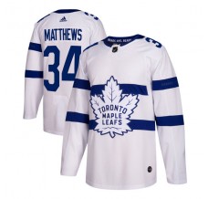 Pánské Dres Toronto Maple Leafs Auston Matthews 34 2018 Stadium Series Bílá Authentic