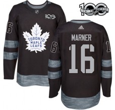 Pánské Dres Toronto Maple Leafs Mitchell Marner 16 1917-2017 100th Anniversary Patch Černá Authentic