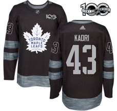 Pánské Dres Toronto Maple Leafs Nazem Kadri 43 1917-2017 100th Anniversary Patch Černá Authentic