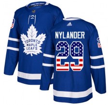 Pánské Dres Toronto Maple Leafs William Nylander 29 USA Flag Fashion Modrá Authentic
