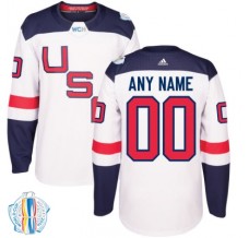 Pánské Dres USA Custom 2016 World Cup of Hockey Bílá Authentic