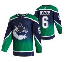 Pánské Dres Vancouver Canucks Brock Boeser 6 2020-21 Reverse Retro Zelená Authentic