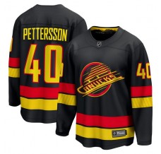 Pánské Dres Vancouver Canucks Elias Pettersson 40 2022-23 Černá Premier Breakaway Alternativní