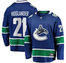 Pánské Dres Vancouver Canucks Nils Hoglander 21 Modrá Premier Breakaway Domácí