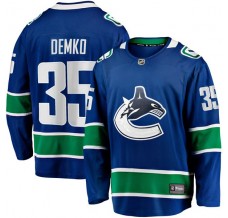 Pánské Dres Vancouver Canucks Thatcher Demko 35 Modrá Breakaway Domácí