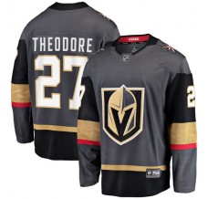 Pánské Dres Vegas Golden Knights Shea Theodore 27 Šedá Breakaway Alternativní