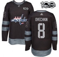 Pánské Dres Washington Capitals Alex Ovechkin 8 1917-2017 100th Anniversary Patch Černá Authentic