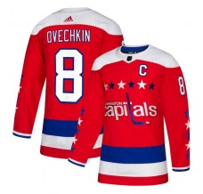 Pánské Dres Washington Capitals Alexander Ovechkin 8 2018-19 Captain Patch Červená Authentic