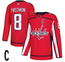 Pánské Dres Washington Capitals Alexander Ovechkin 8 Primegreen Captain Patch Červená Authentic Domácí