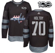 Pánské Dres Washington Capitals Braden Holtby 70 1917-2017 100th Anniversary Patch Černá Authentic