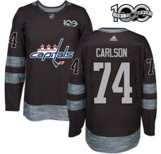 Pánské Dres Washington Capitals John Carlson 74 1917-2017 100th Anniversary Patch Černá Authentic