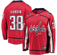 Pánské Dres Washington Capitals Rasmus Sandin 38 Červená Breakaway Domácí