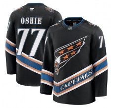 Pánské Dres Washington Capitals TJ Oshie 77 50th Anniversary Černá Premium Alternativní