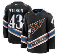 Pánské Dres Washington Capitals Tom Wilson 43 50th Anniversary Černá Premium Alternativní