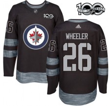 Pánské Dres Winnipeg Jets Blake Wheeler 26 1917-2017 100th Anniversary Patch Černá Authentic