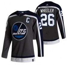 Pánské Dres Winnipeg Jets Blake Wheeler 26 2020-21 Reverse Retro Černá Authentic