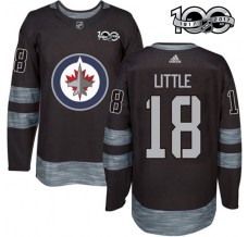 Pánské Dres Winnipeg Jets Bryan Little 18 1917-2017 100th Anniversary Patch Černá Authentic