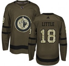 Pánské Dres Winnipeg Jets Bryan Little 18 Maskáčová Zelená Authentic