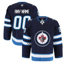 Pánské Dres Winnipeg Jets Custom Námořnická Modrá Authentic Pro Domácí