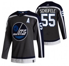 Pánské Dres Winnipeg Jets Mark Scheifele 55 2020-21 Reverse Retro Černá Authentic