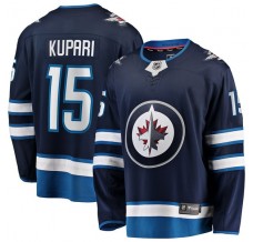 Pánské Dres Winnipeg Jets Rasmus Kupari 15 Námořnická Modrá Premier Breakaway Domácí