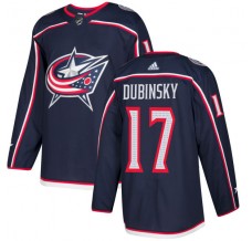 Pánské Dresy Columbus Blue Jackets Brandon Dubinsky 17 Navy Authentic