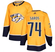 Pánské Dresy Nashville Predators Juuse Saros 74 Zlatá Authentic