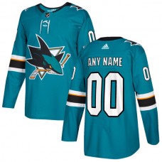Pánské Dresy San Jose Sharks Customized Teal Authentic