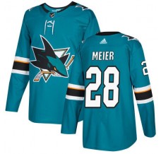 Pánské Dresy San Jose Sharks Timo Meier 28 Teal Authentic
