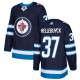 Pánské Dresy Winnipeg Jets Connor Hellebuyck 37 Navy Authentic